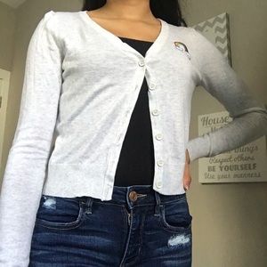 Gray Rainbow Cardigan